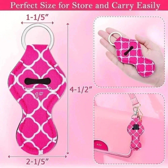 Chapstick/Lipstick Holder Keychain - Picture 2 of 5